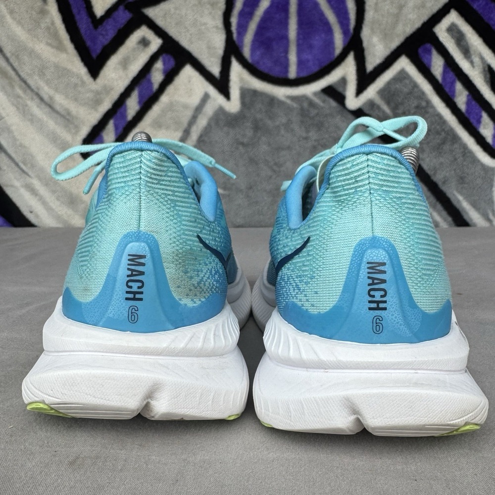 Size 8.5B - Hoka One One Womens Mach 6 1147810 CSSW Blue Running Shoes Sneakers - Picture 7 of 10
